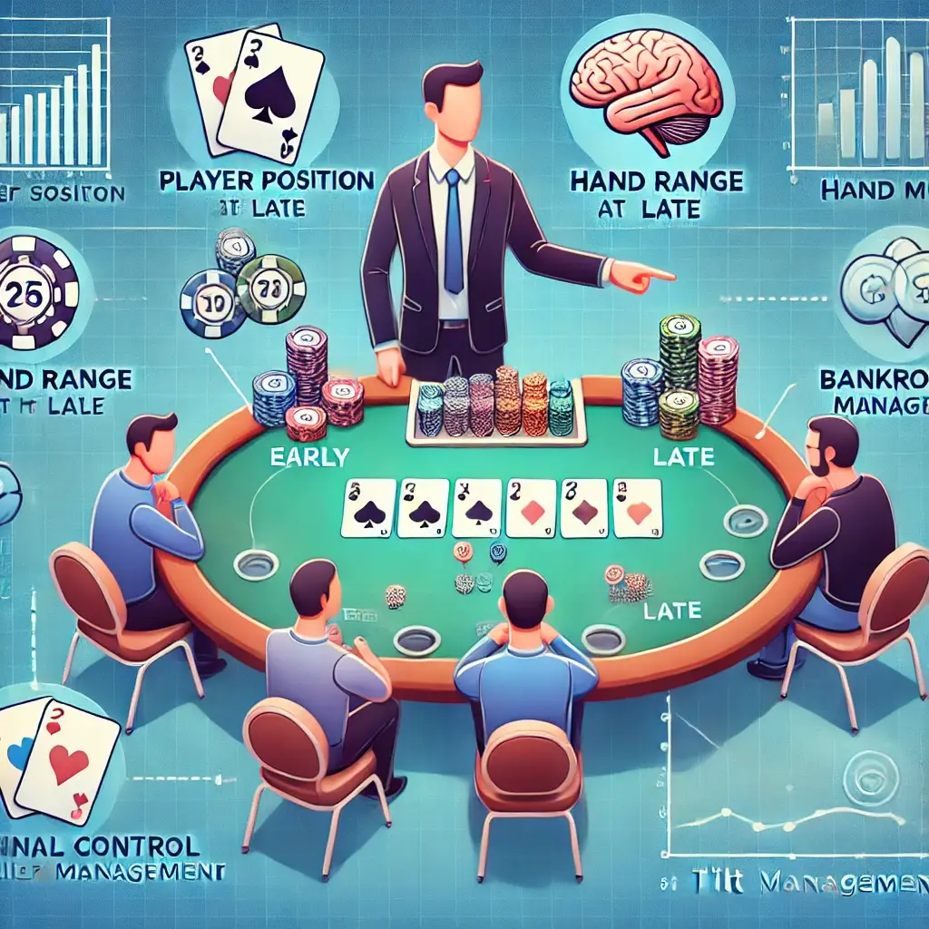 גלו את כל האסטרטגיות החשובות לשחקן הפוקר המתחיל: יסודות, מיקומים, טווחי ידיים, פסיכולוגיה, ניהול תקציב, טילט, טיפים פרקטיים ועוד.