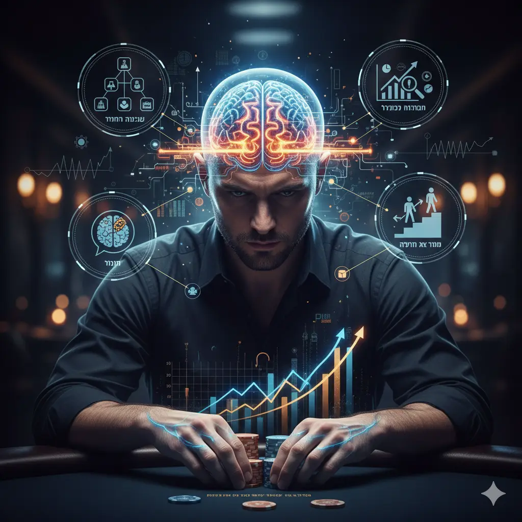 חשיבה של שחקן פוקר: רמות חשיבה, תהליך מול תוצאה, טילט, משמעת, עבודה עם נתונים וכלים, ואיך להפוך החלטות לטווח ארוך ליתרון אמיתי.