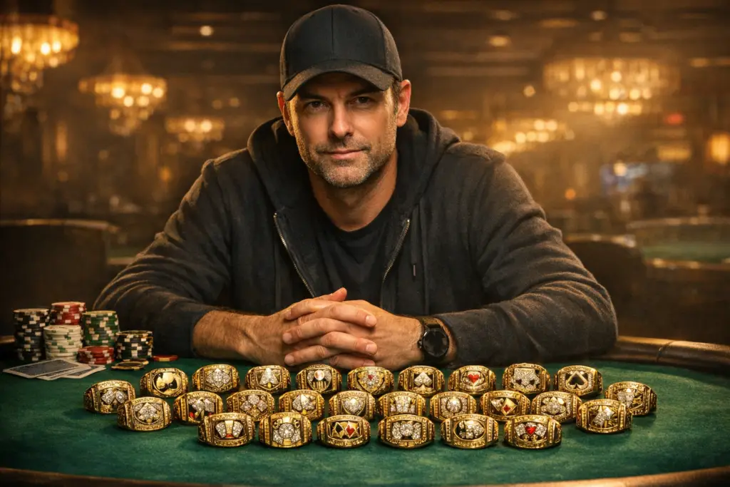 מוריס הוקינס מחזיק טבעת שיא WSOP Circuit עם 26 טבעות